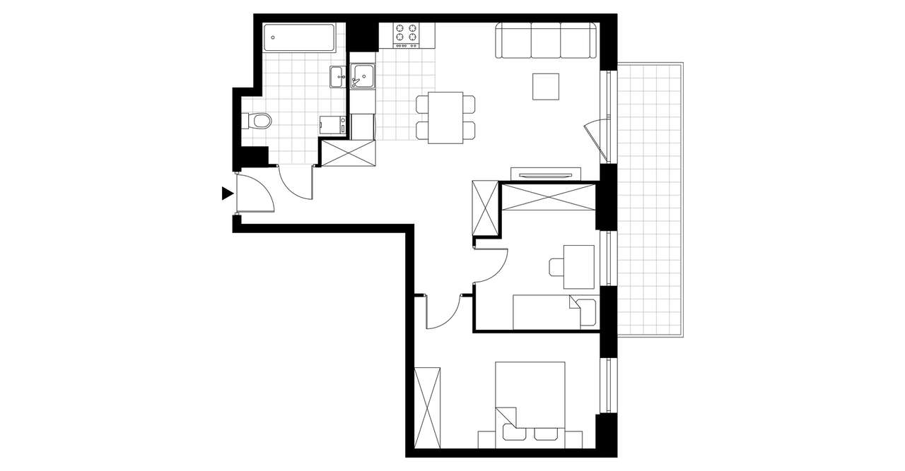 3-pokojowe mieszkanie 52m2 Bez Prowizji - Pełny obrazek: 3/8