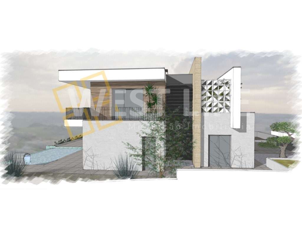 Terreno URBANO de 713m2 com PROJETO APROVADO - moradia contemporâne... - Grande imagem: 3/7