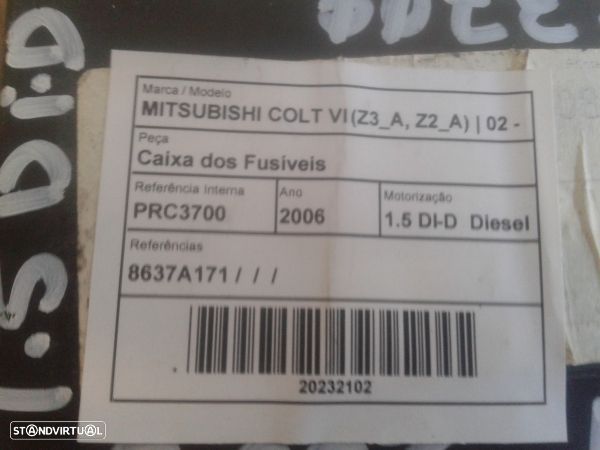 Caixa De Fusíveis Mitsubishi Colt Vi (Z3_A, Z2_A) - 1