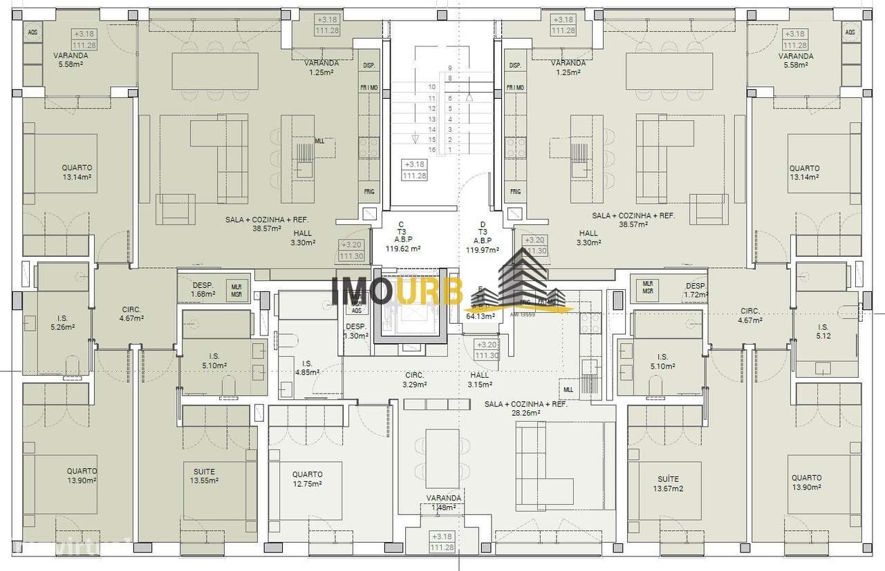 Em construção T3 Telheiro-11