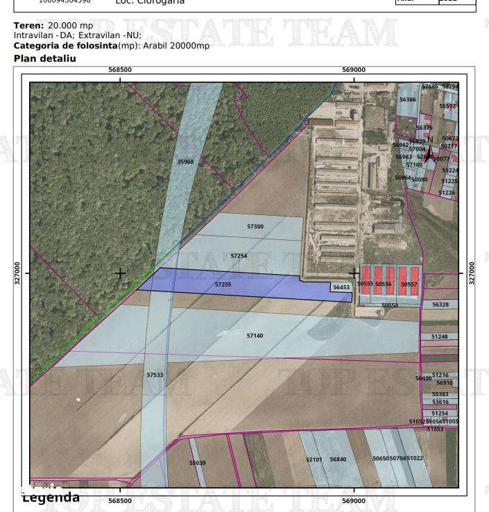 Vanzare teren pentru complex halelogistica cu facilitati si acces la A - Imagine principală: 1/2