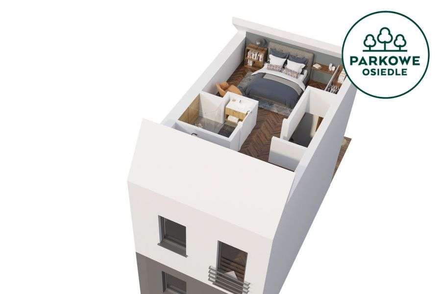 Ostatnia skrajna szeregówka - Osiedle Parkowe-9