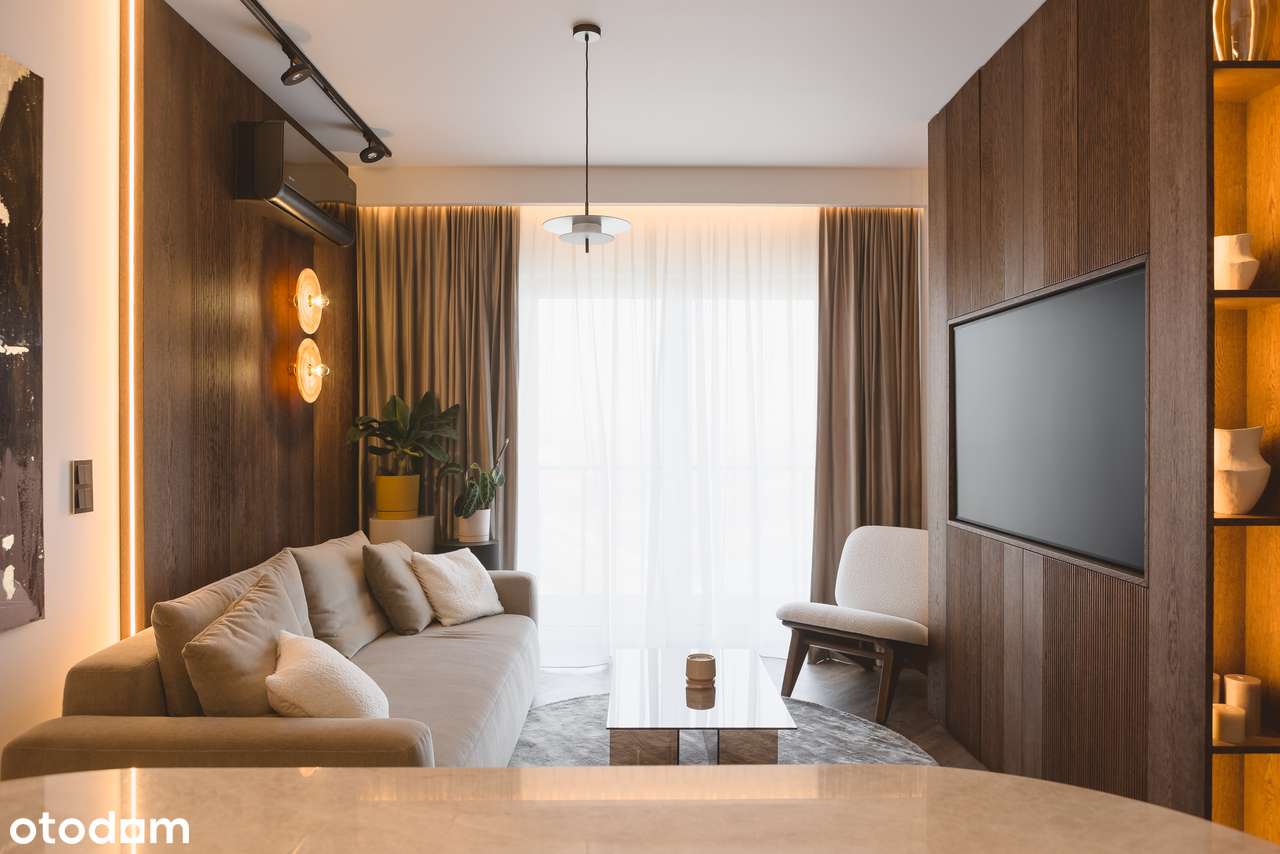 Luksusowy minimalizm z widokiem na rzekę | 2 pokoje | Taras 10 m²-12