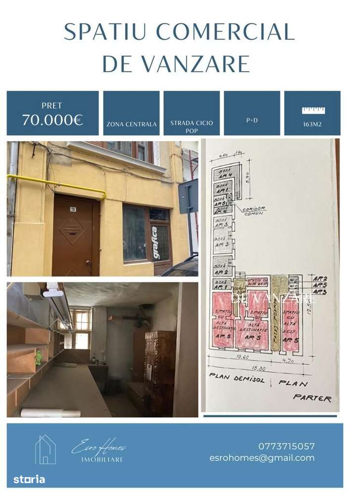 Spatiu Comercial de Vanzare, Arad Strada Cicio Pop-0