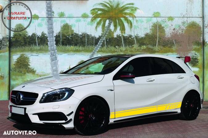 Stickere Laterale Galben Mat Mercedes CLA W117 C117 X117 (2013-2016) A Class W176 - livrare gratuita - 6