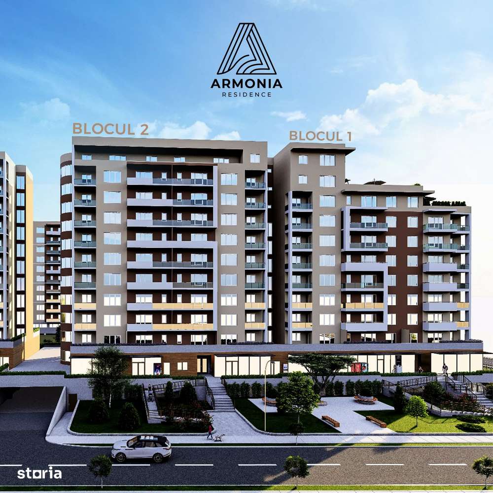 Apartament Tip studio 44,53 mp- ARMONIA RESIDENCE- Zona CORESI Mall - Imagine principală: 1/15