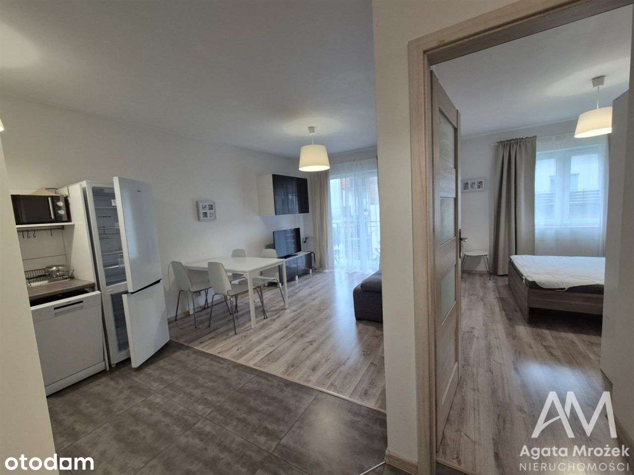 2 pokoje z aneksem,balkon,zamknięte osiedle,media - Widok 2