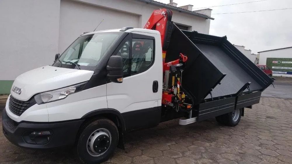 Iveco Daily 70C18 wywrot z żurawiem