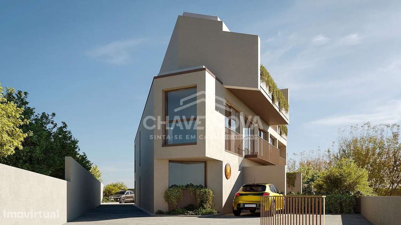 T2 Novo c/ Varanda e Lugar de Garagem 2 Viaturas em Arcozelo (Praias)-16