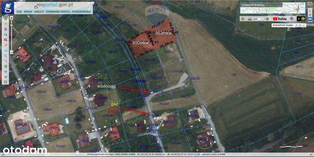 Budowlana działka w Siedlcu | Krzeszowice - 953mkw - Pełny obrazek: 5/20