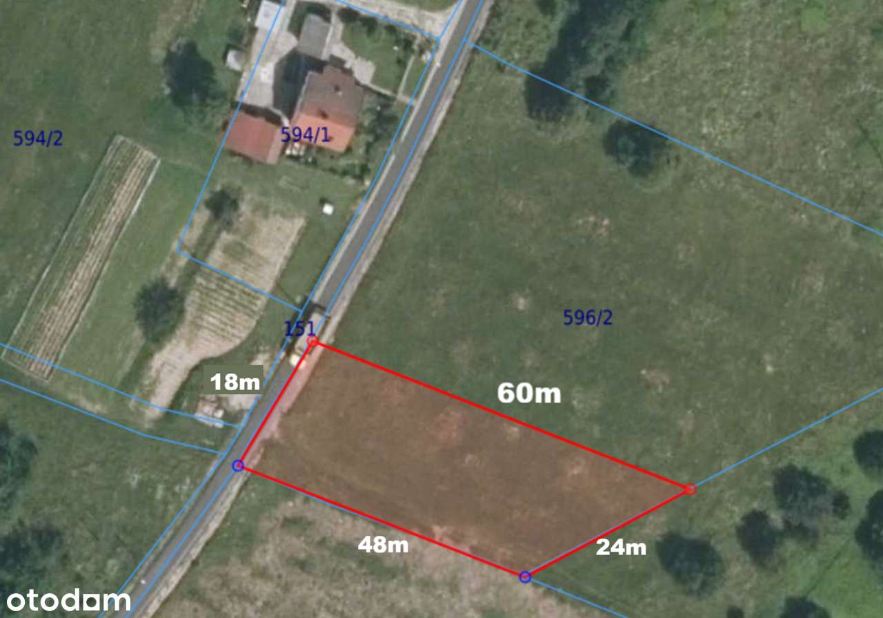 SPRZEDAM WIDOKOWĄ DZIAŁKĘ BUDOWLANĄ 10 ar – Paszyn / Chełmiec - Pełny obrazek: 4/4