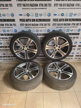 Set Jante Mercedes R19 5x112 Anvelope Continental Vara Dot 2319 235/45R19 Cls Gla Ml Gl E C Class - 2