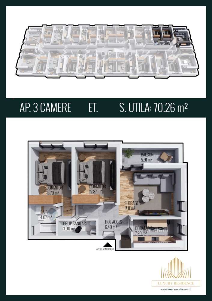 3 CAMERE/CHIAJNA/ILFOV/COMISION 0-1
