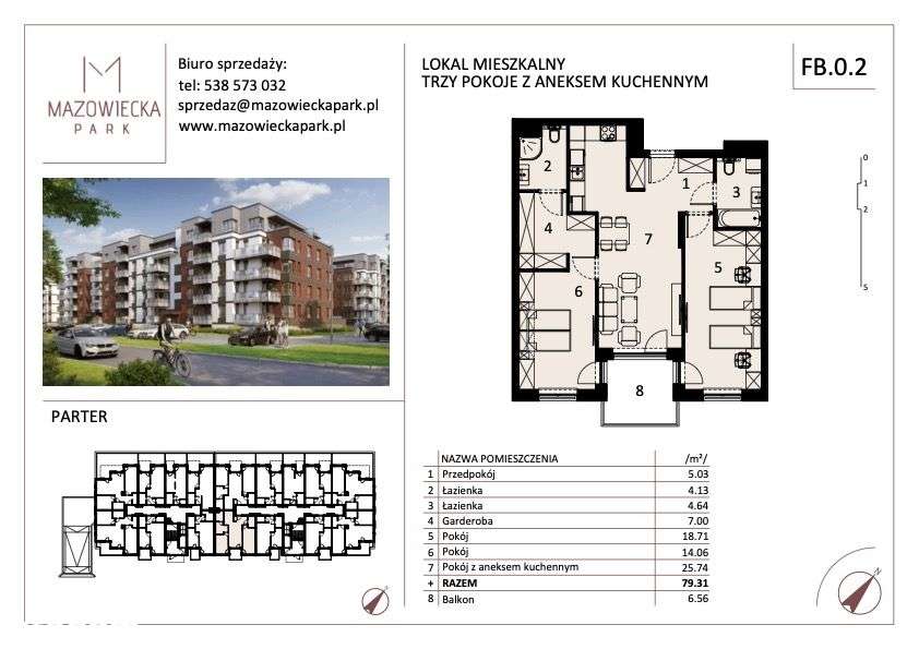 Nowy apartament na sprzedaż - os. Mazowiecka Park-18