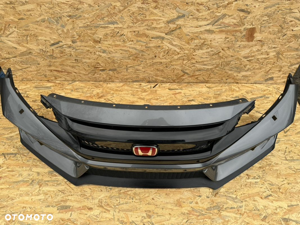 ZDERZAK PRZÓD PRZEDNI HONDA CIVIC X R-TYPE GRILL SPOILER KRATKA 71100-TGH-ZZ00 ORYGINAŁ - 12