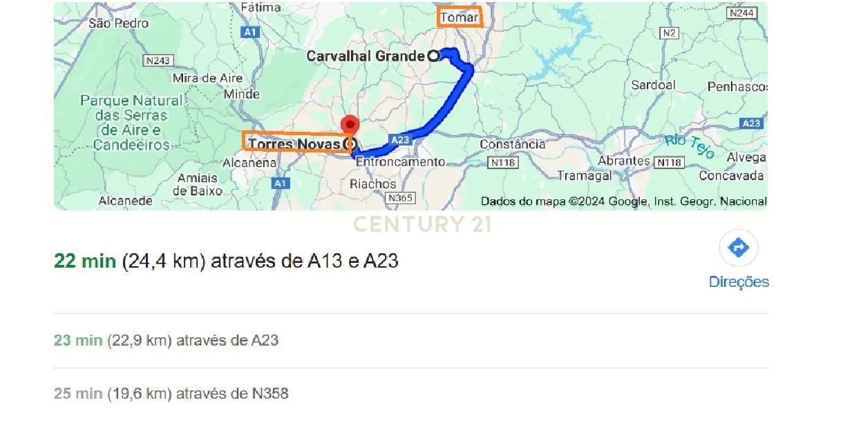 2 Terrenos Rústicos c/poço de água próximo da Cidade de Tomar - Grande imagem: 2/12