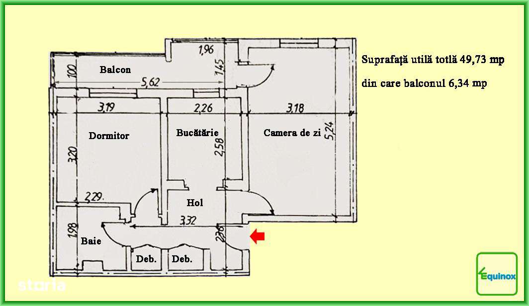 Apartament 2 camere de inchiriat, Democratiei, ECX72239-5