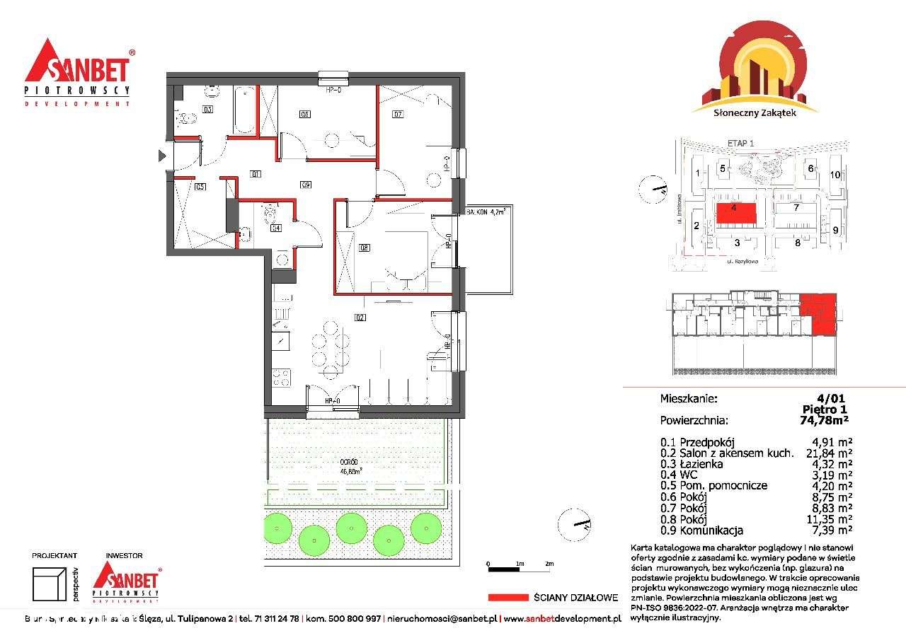 Ogród | Balkon | 4 Pokoje | Nowe osiedle - Pełny obrazek: 2/7