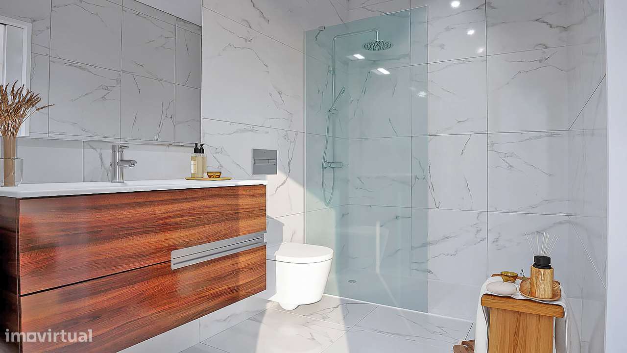 Apartamento T2 com varanda em Canidelo.-10