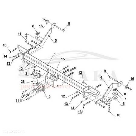 Hak Holowniczy Odkręcany Do Citroen Jumper L1, L2, L3 Furgon, Bus 2011-2014 - 4