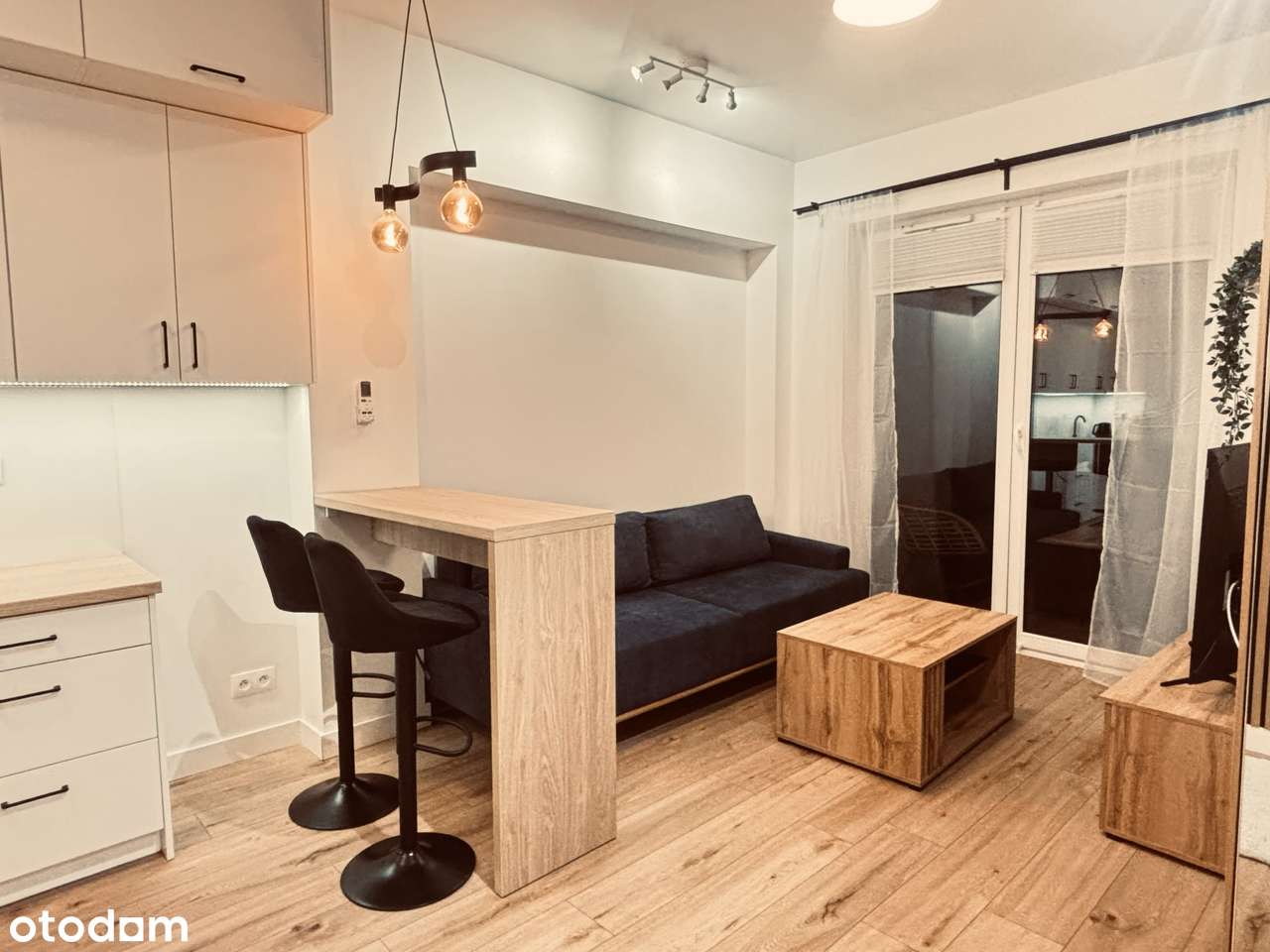 Nowe mieszkanie Zator 2 pokoje klima pełne wyposażenie długoterminowo - Pełny obrazek: 2/9