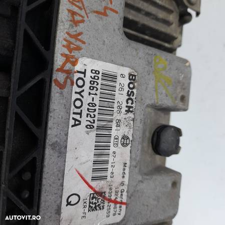 Calculator motor Toyota Yaris 1.0 Benzina 2007- 89661-D270 - 0261208841 | Clinique Car - 3