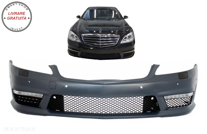 Bara Fata Mercedes S-Class W221 (2005-2012) S63 S65 Design- livrare gratuita - 10