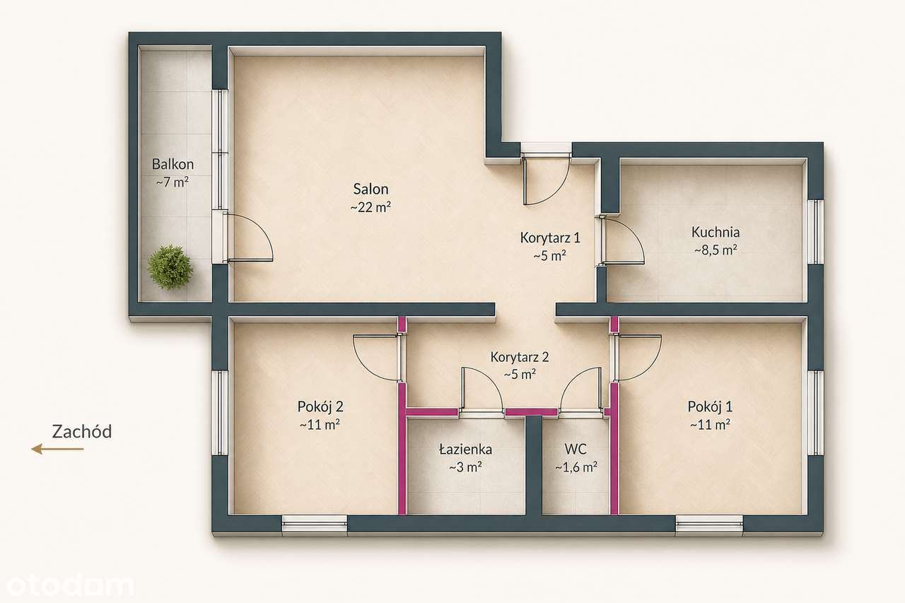 3 pokoje gotowe do aranżacji | balkon i parking | Stara Miłosna-14