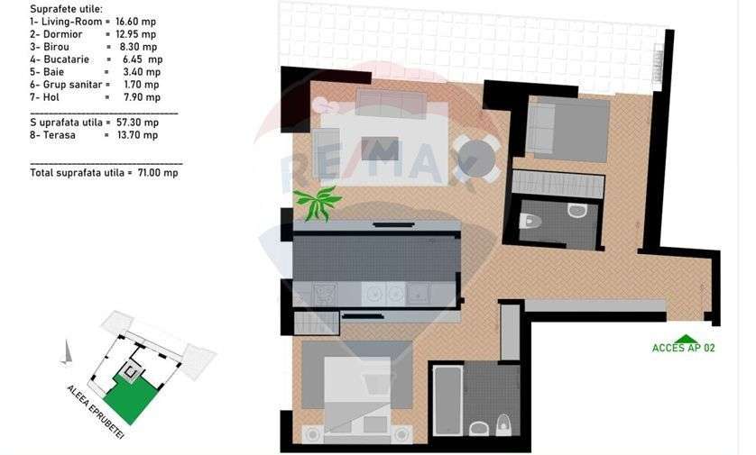 Apartament 2 camere de vanzare -DEZVOLTATOR Nicolae Grigorescu - Imagine principală: 2/3