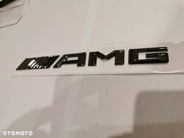 emblemat srebrny mercedes AMG 18 cm - 4