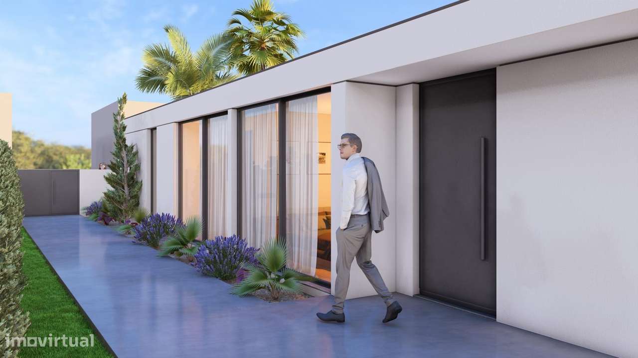 Moradia térrea  nova T3 de 4 frentes arquitetura moderna-10