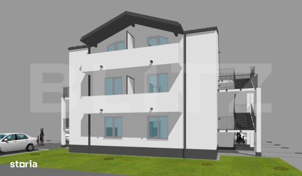 Apartament 2 camere in bloc nou, 57 mp, 2 balcoane si parcare inclusa - Imagine principală: 2/5