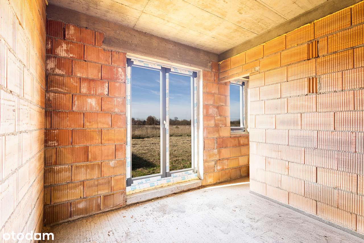 Krzyżanowice - gm. Bochnia - dom + garaż- stan surowy zamknięty.-12