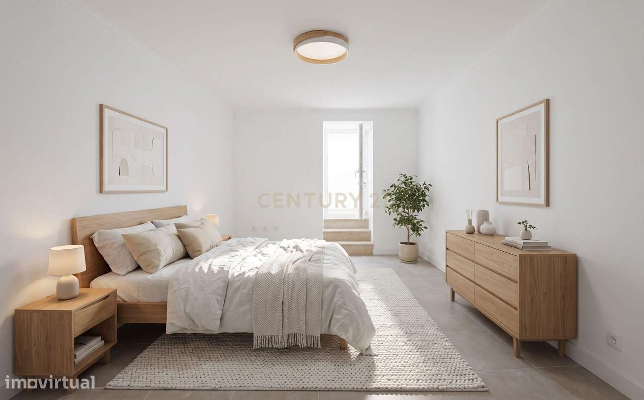Prédio c/ 2 apartamentos (T1 e T2) com Pátio e Terraço - Centro Histór-19