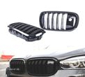 GRELHAS FRONTAIS PARA BMW X5 F15 13-20 X6 F16 14- PRETO BRILHANTE NIGHT VISION - 1