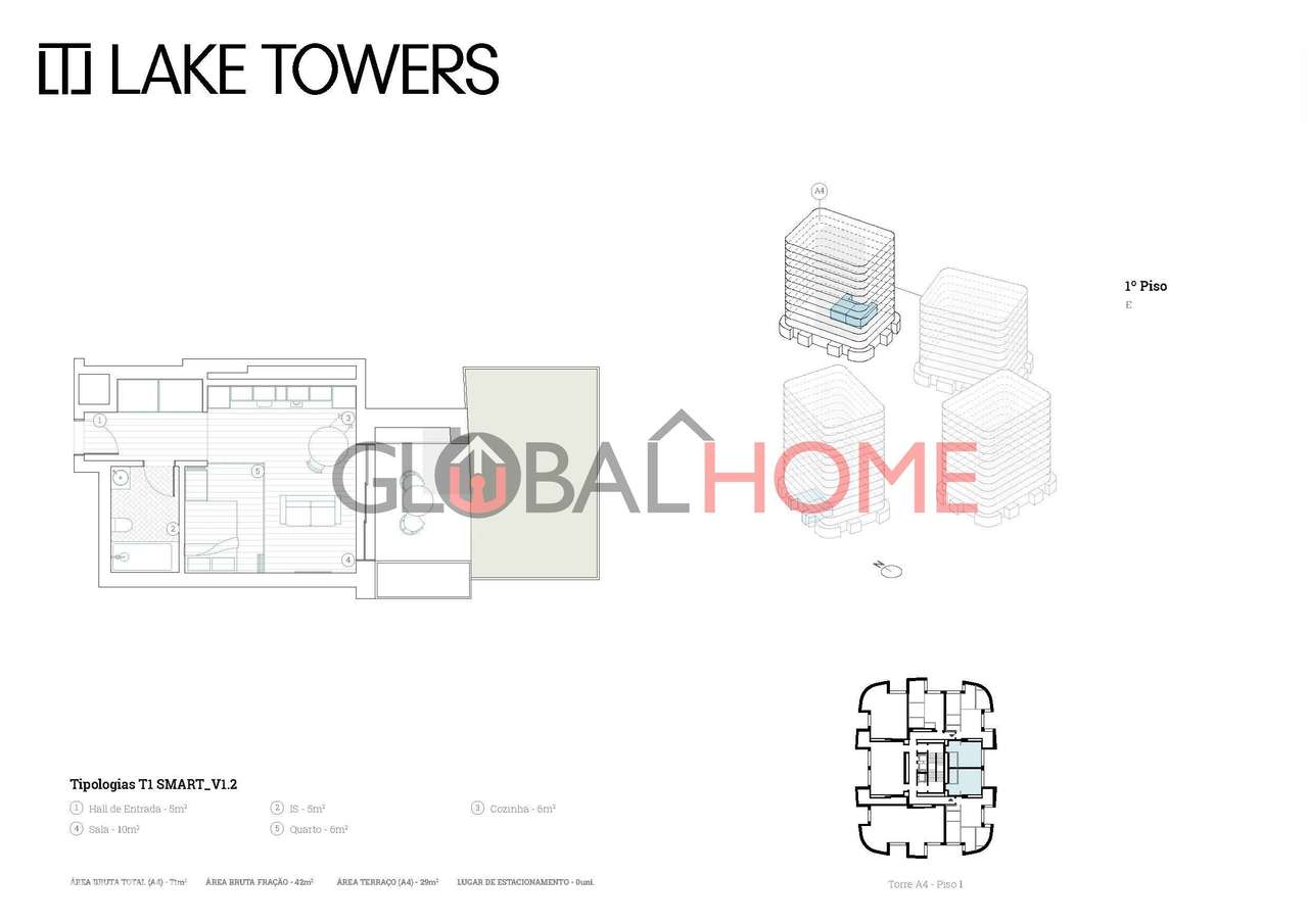 Apartamentos T1 – Lake Towers | Arca d’Água, Porto - Grande imagem: 5/21