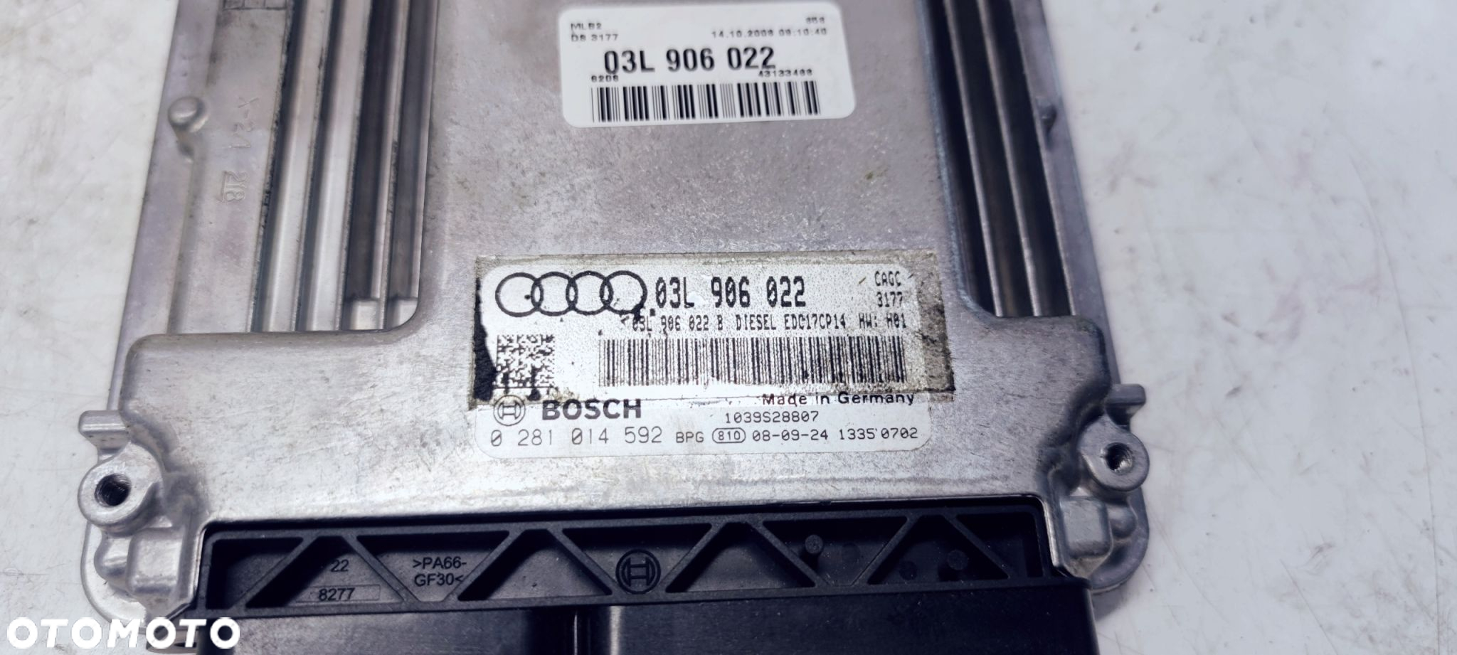 KOMPUTER STEROWNIK SILNIKA AUDI A4 A5 03L906022 - 3