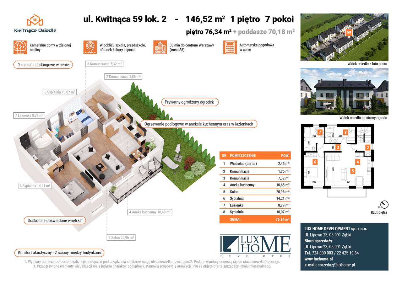 OGRÓDEK, 2 MIEJSCA, BEZCZYNSZOWE - Pełny obrazek: 2/8