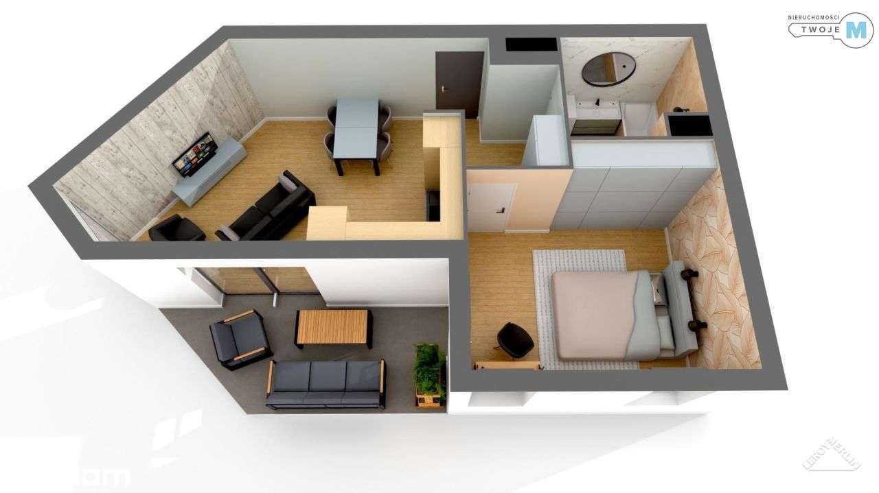 2 pokoje w apartamentowcu z pięknym widokiem - Pełny obrazek: 5/5