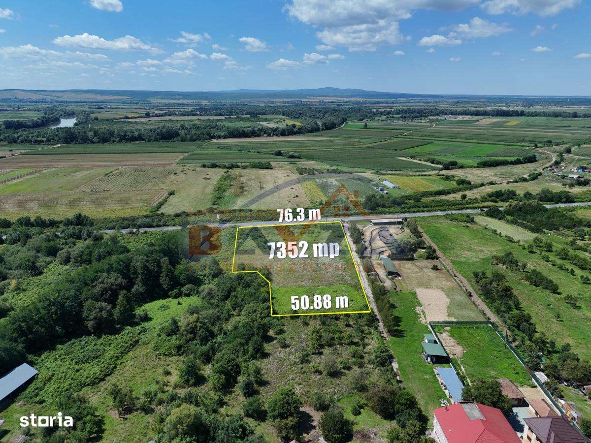 Teren intravilan 7352 mp cu deschidere la DN – Cicârlău, COMISION 0% - Imagine principală: 4/5