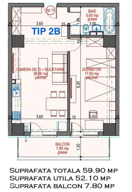 ADAMANT ECLYPSE, 2 camere, TIP 2B, 59.9mp CUG-BRD - Imagine principală: 3/14