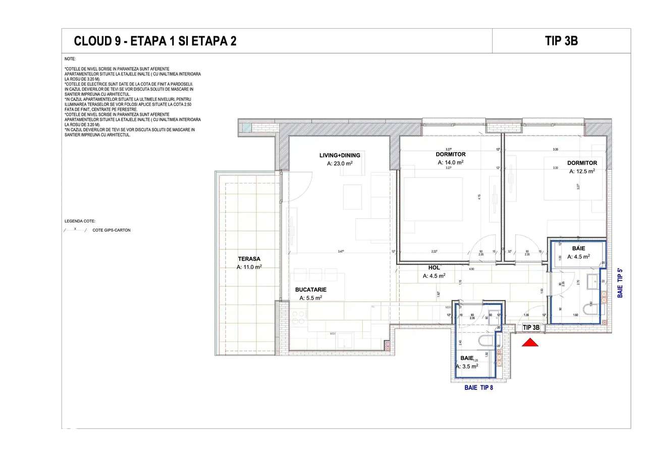 Apartament 3 camere - Imagine principală: 2/25