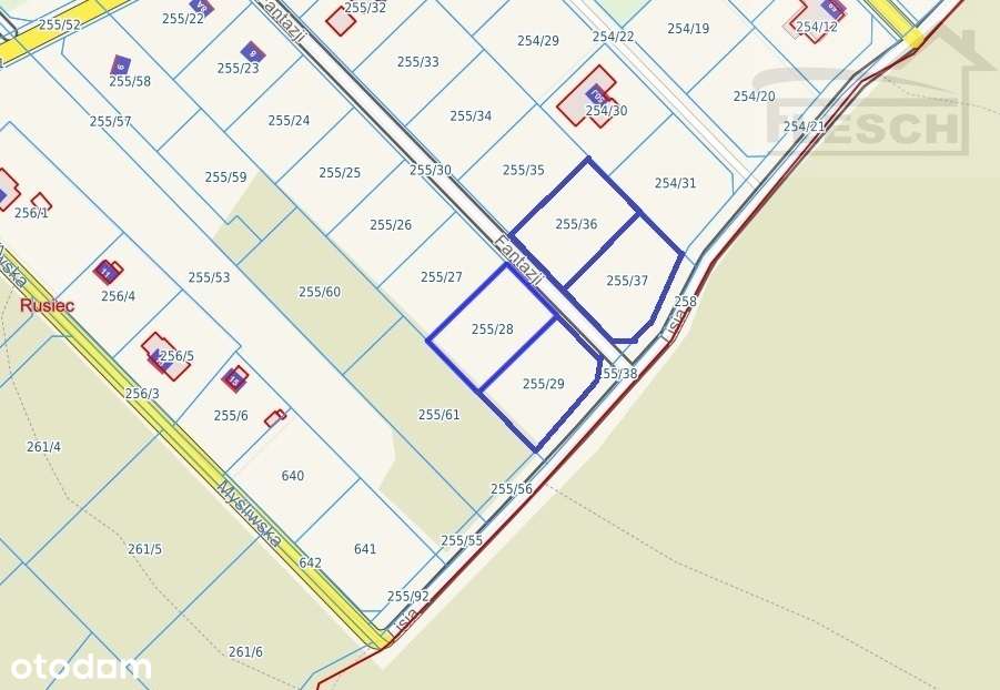 Piękne działki w Ruścu przy lesie - Pełny obrazek: 5/6
