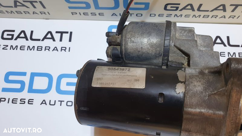 Electromotor cu 9 Dinti Daewoo Lanos 1.6 16V 1997 - 2002 Cod 90543872 0986017123 - 4