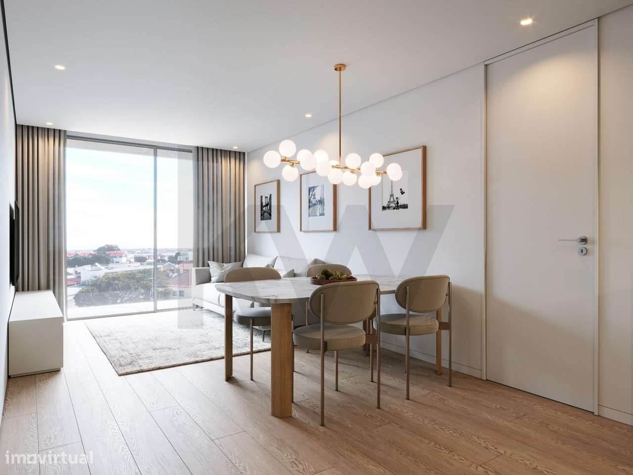 Apartamento T2 NOVO com varanda e lugar de estacionamento na Praia da - Grande imagem: 5/20