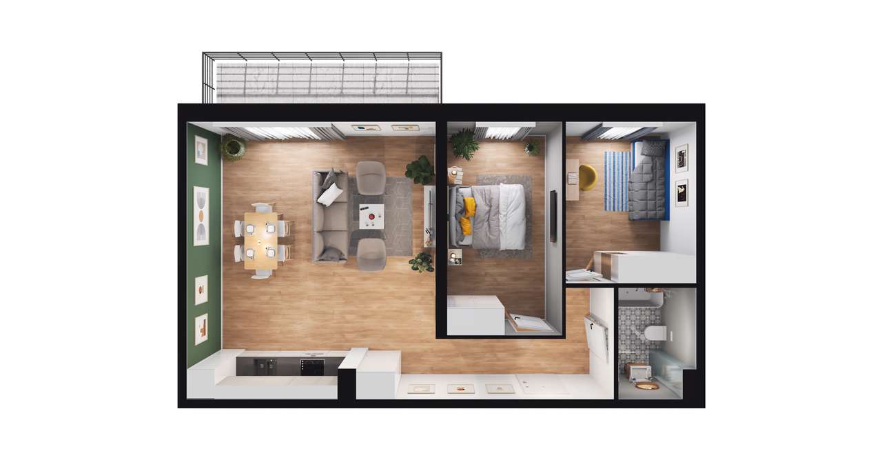 Fokus Bielany  | mieszkanie 3-pok. | 11 - Pełny obrazek: 3/8