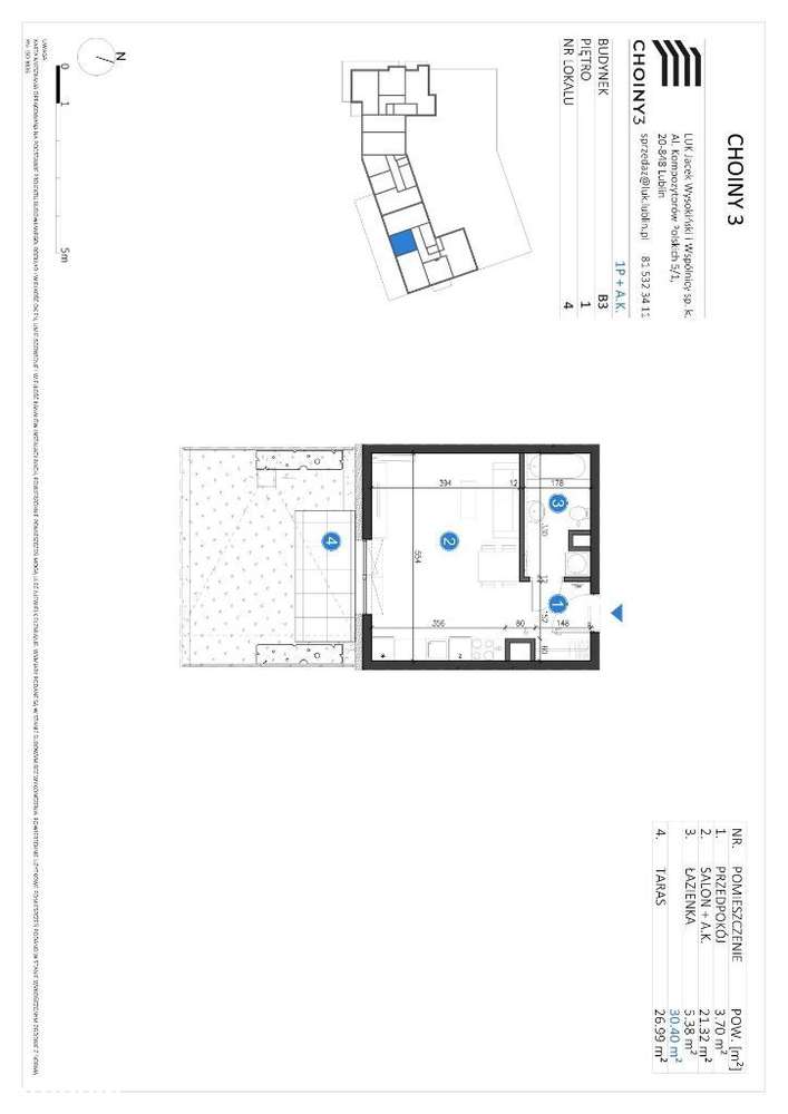B3 Mieszkanie nr 4 - Pełny obrazek: 2/7
