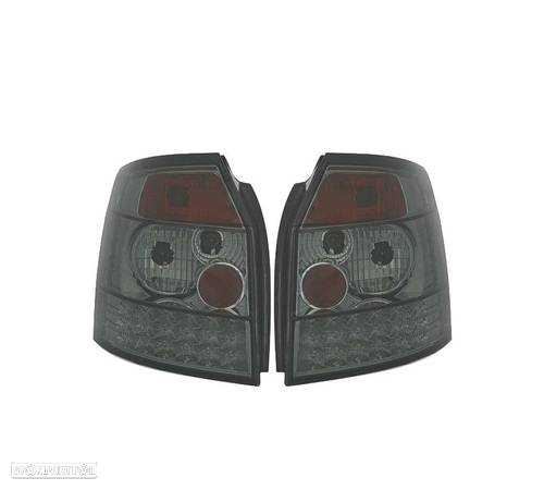 FAROLINS TRASEIROS LED PARA AUDI A4 AVANT 00-04 ESCURECIDO - 1