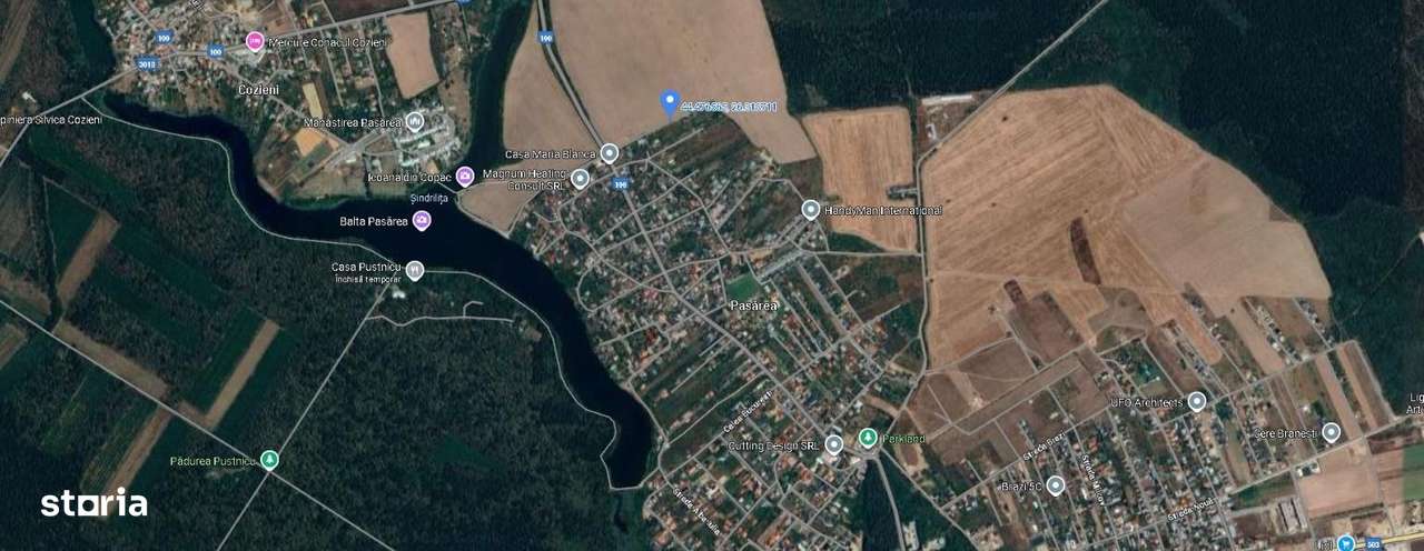 Teren de 1.062 mp în sat Păsărea, Brănești-0