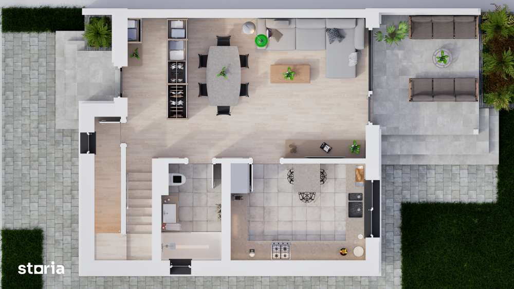 Duplex modern 102 mp | 4 camere | Teren 300 mp | Șura Mica-3